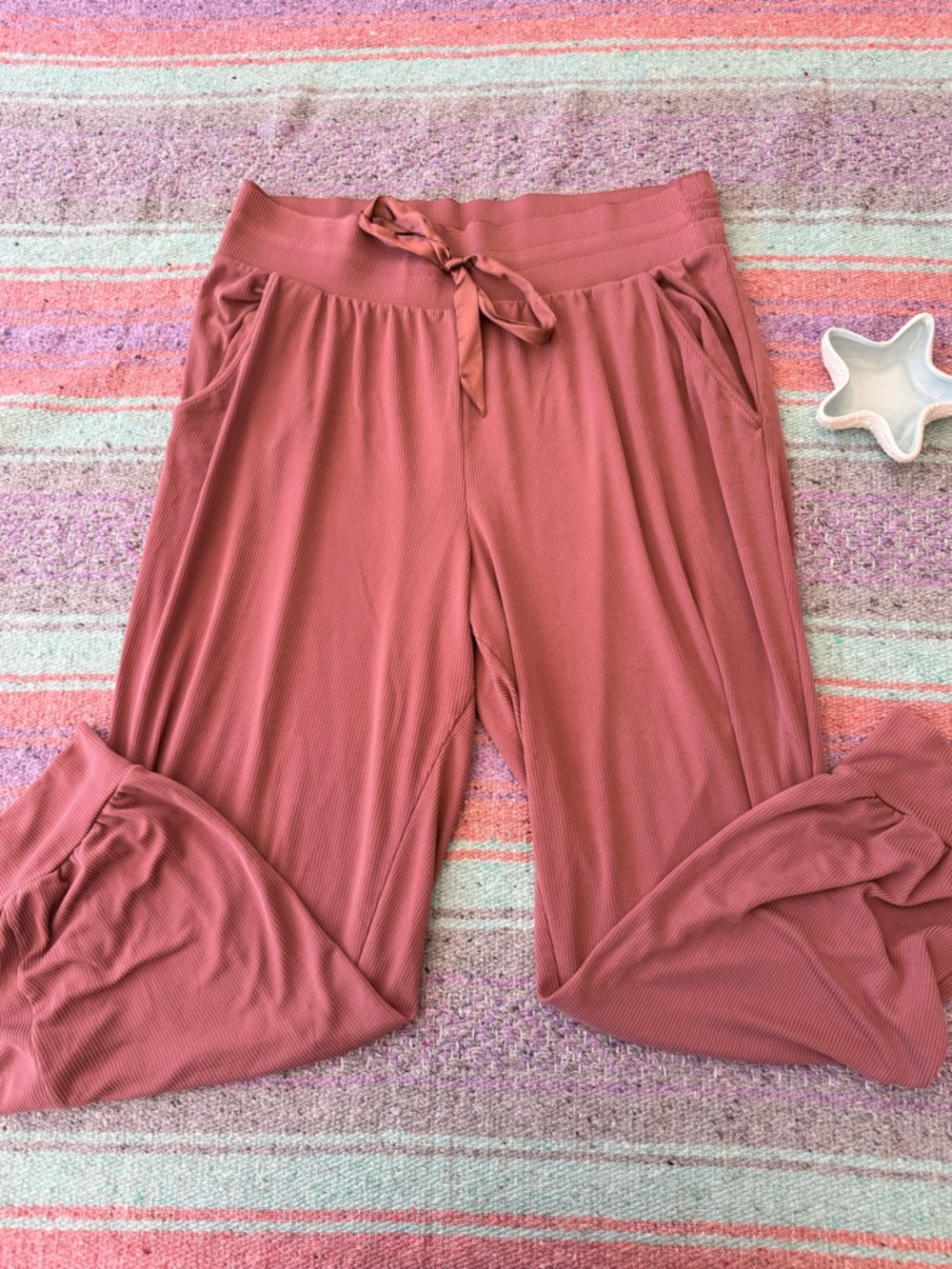 Victoria’s Secret Ribbed Jogger Lounge Pants Pink